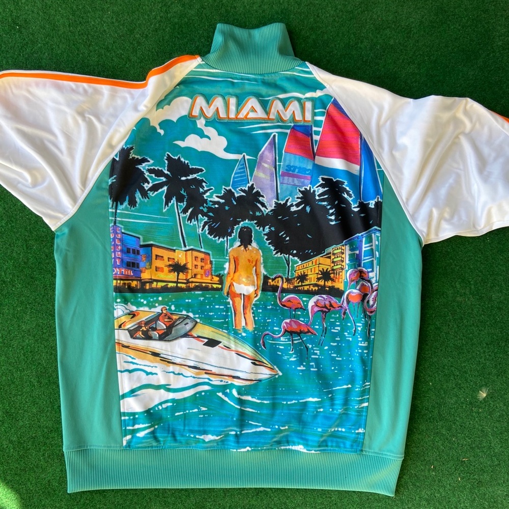 Vintage MIAMI Adidas Originals Track Jacket - XL